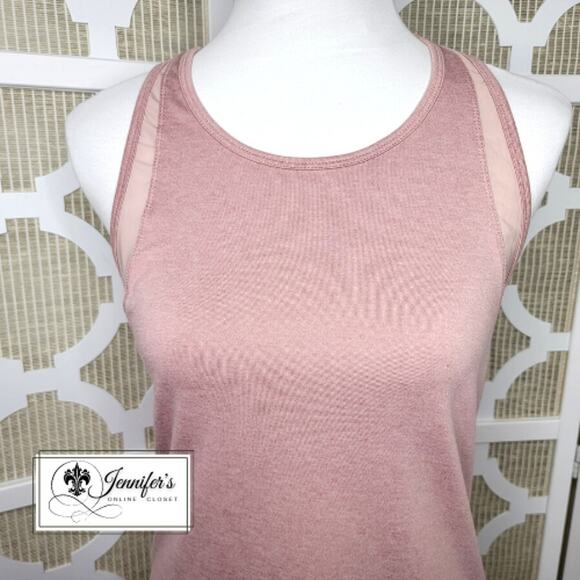 Old Navy Active Women's Pink Mesh Trim Racerback Tank Top Size M - Picture 2 of 9